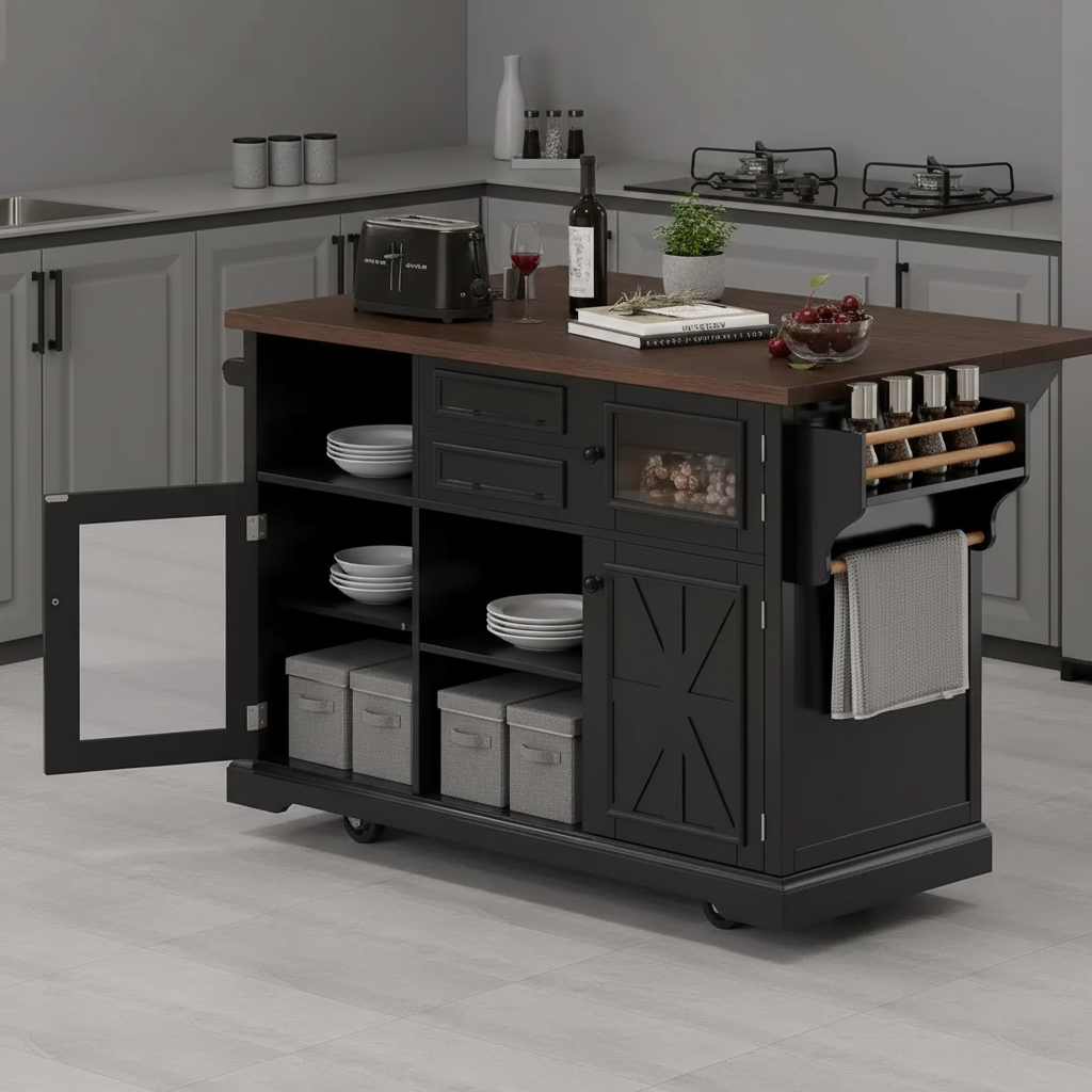 Îlot de cuisine avec abattant
