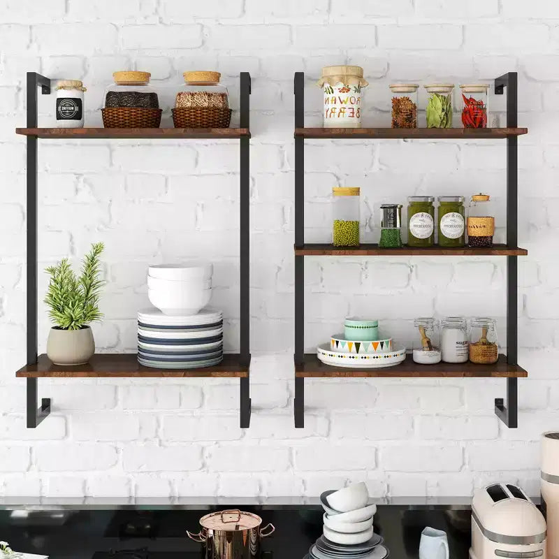 GDFStudio Sian Modern 2-Tier and 3-Tier Metal Bathroom Storage Shelves