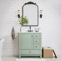 20x30 Inch Carved Black Arched Medicine Cabinet with Mirror Recessed or Surface Mount Sturdy Vintage Metal Frame