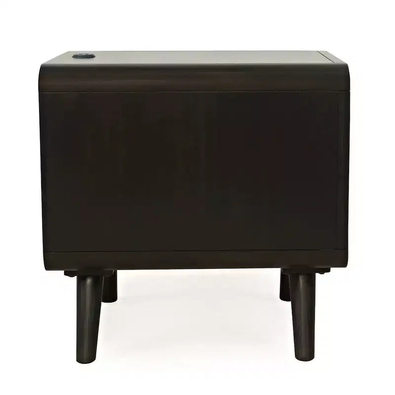 Jofran,Marlowe Mid-Century Modern 24 Curved End Table with Storage Drawers