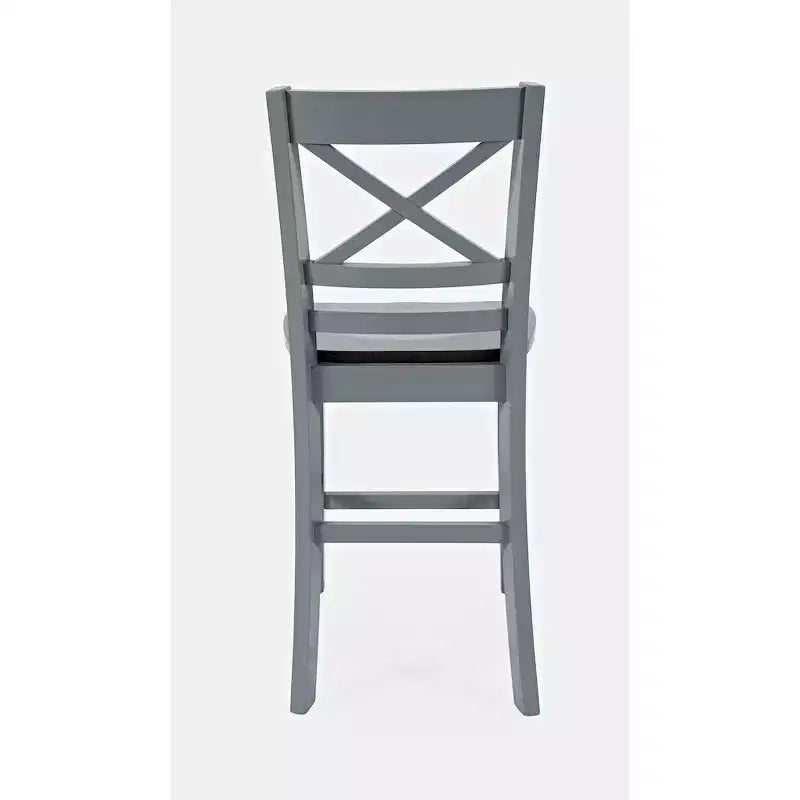 Jofran, Asbury Park Solid Acacia Farmhouse X Back Stool (Set of 2)