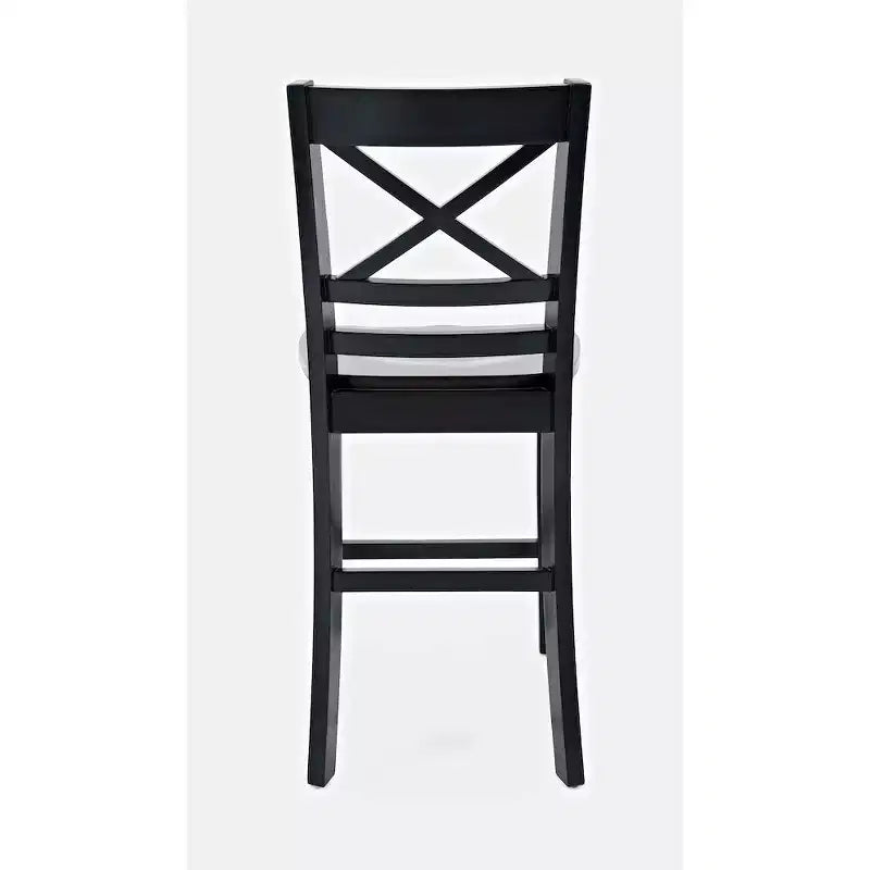 Jofran, Asbury Park Solid Acacia Farmhouse X Back Stool (Set of 2)