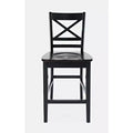 Jofran, Asbury Park Solid Acacia Farmhouse X Back Stool (Set of 2)