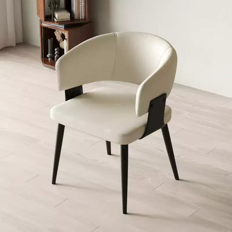 Luck Live Modern Set of 2 Upholstered Dining Chairs with Metal Feet, Soft Padded Seat & Back, Stylish Accent Chairs for Home Office & Kitchen