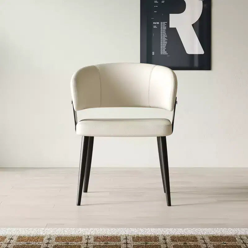 Luck Live Modern Set of 2 Upholstered Dining Chairs with Metal Feet, Soft Padded Seat & Back, Stylish Accent Chairs for Home Office & Kitchen