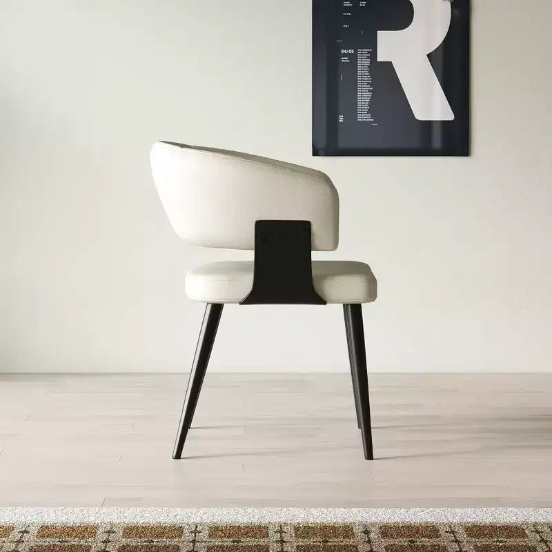 Luck Live Modern Set of 2 Upholstered Dining Chairs with Metal Feet, Soft Padded Seat & Back, Stylish Accent Chairs for Home Office & Kitchen