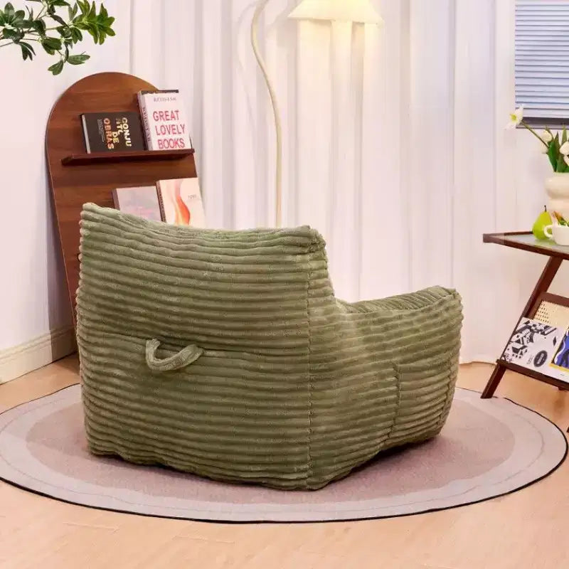TUYOHW 400LB Capacity Bean Bag Chair,Oversized Corduroy Lounger with Armrests,High-Resilience Foam for Adults & Teens