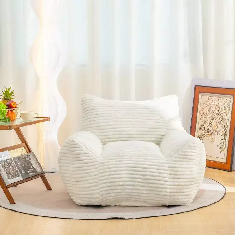 TUYOHW 400LB Capacity Bean Bag Chair,Oversized Corduroy Lounger with Armrests,High-Resilience Foam for Adults & Teens