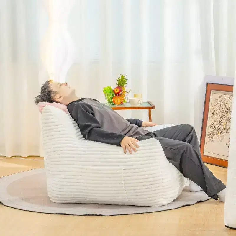 TUYOHW 400LB Capacity Bean Bag Chair,Oversized Corduroy Lounger with Armrests,High-Resilience Foam for Adults & Teens