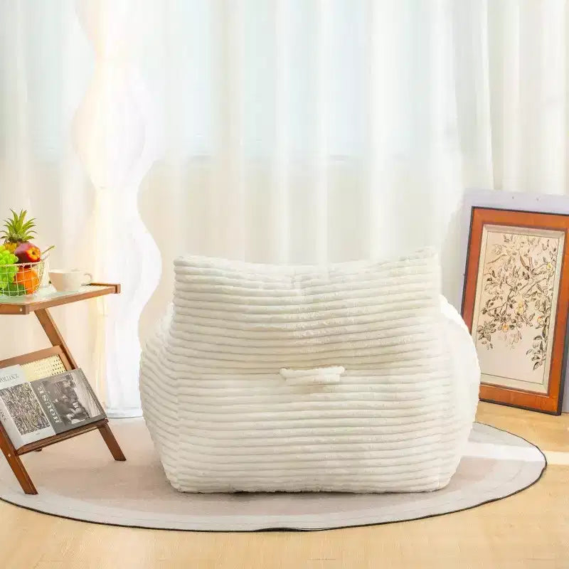 TUYOHW 400LB Capacity Bean Bag Chair,Oversized Corduroy Lounger with Armrests,High-Resilience Foam for Adults & Teens