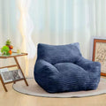TUYOHW 400LB Capacity Bean Bag Chair,Oversized Corduroy Lounger with Armrests,High-Resilience Foam for Adults & Teens