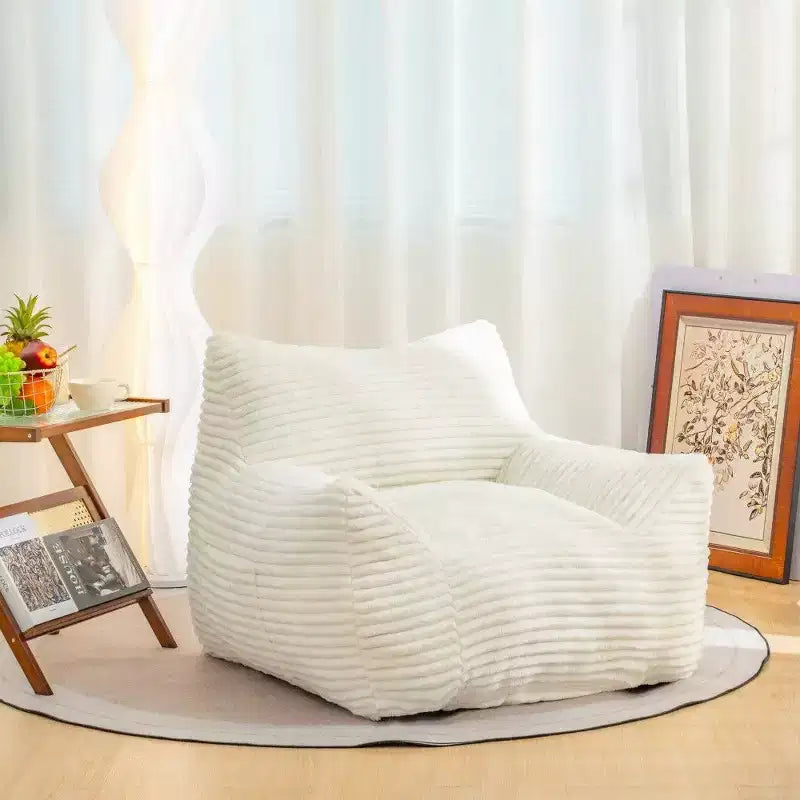 TUYOHW 400LB Capacity Bean Bag Chair,Oversized Corduroy Lounger with Armrests,High-Resilience Foam for Adults & Teens