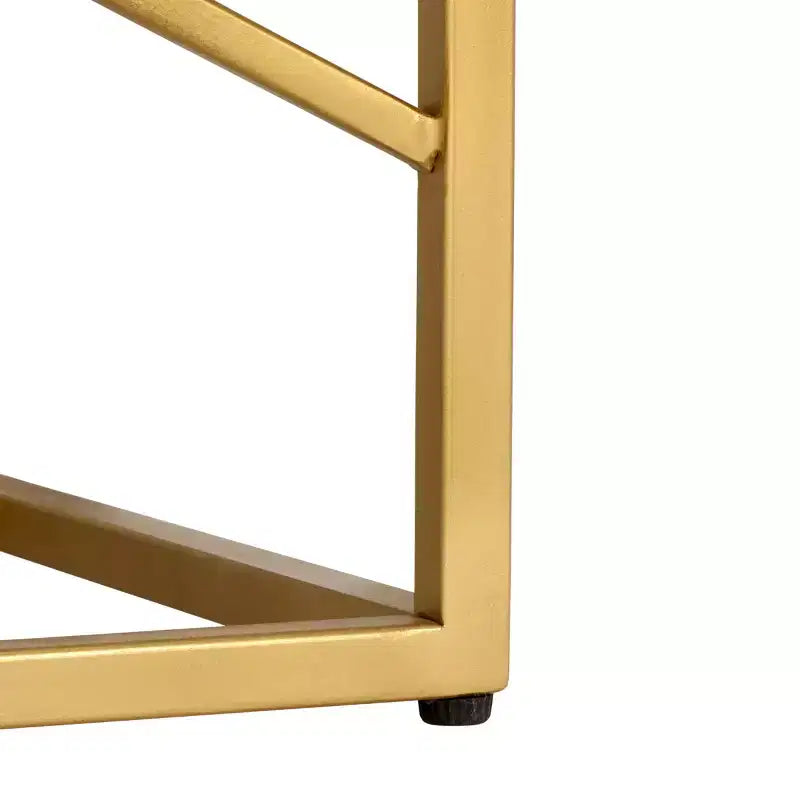 Lumen Marble Console Table - CNS3702A - White Marble/Gold - Safavieh
