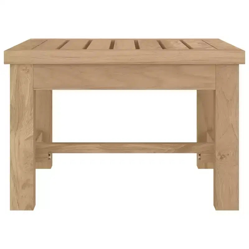 vidaXL Coffee Table 17.7x17.7x11.8 Solid Wood Teak