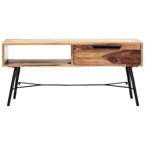 vidaXL Coffee Table 34.6x21.7x15.7 Solid Acacia Wood