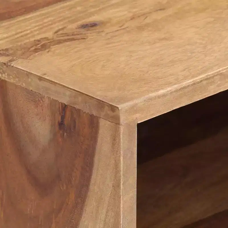 vidaXL Coffee Table 34.6x21.7x15.7 Solid Acacia Wood