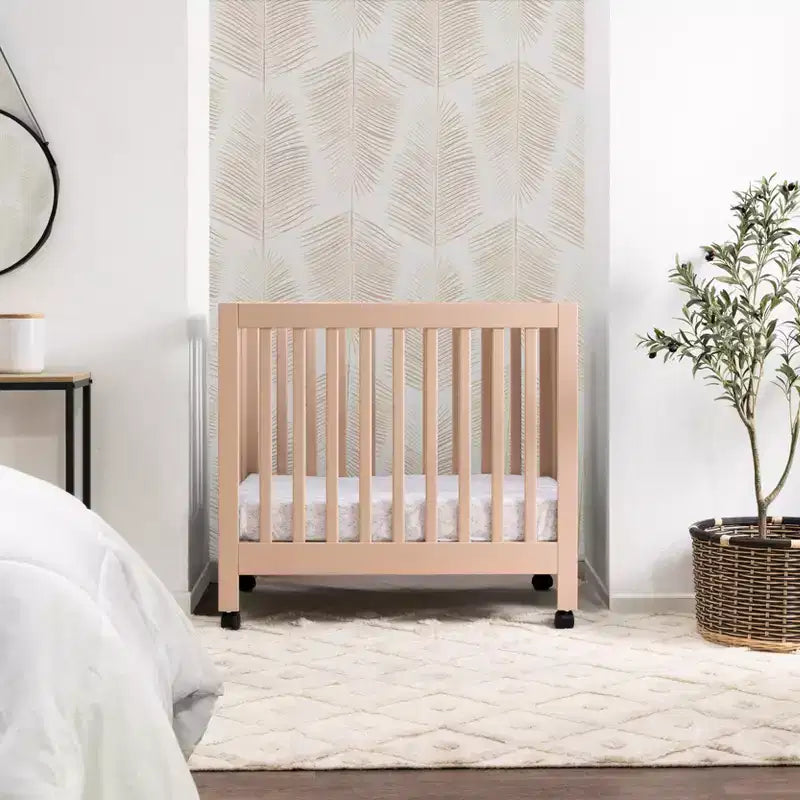 Babyletto Origami Mini Portable Folding Crib with Wheels