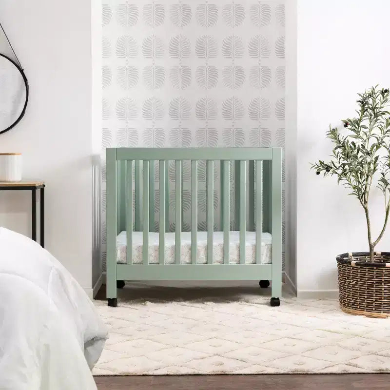 Babyletto Origami Mini Portable Folding Crib with Wheels