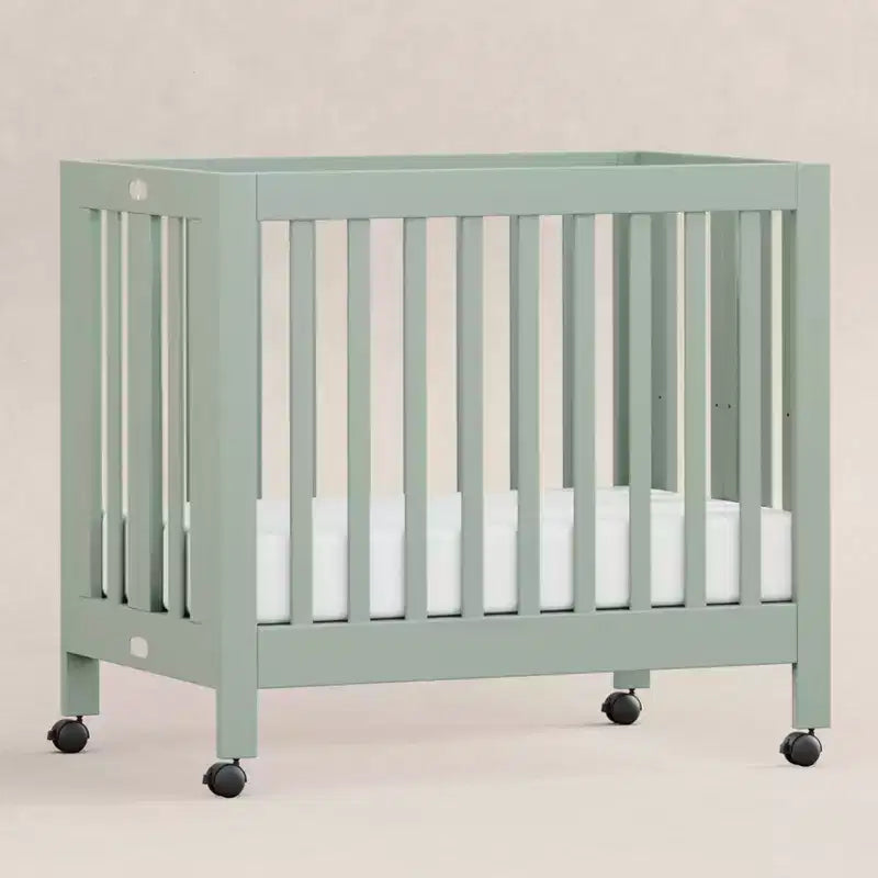 Babyletto Origami Mini Portable Folding Crib with Wheels