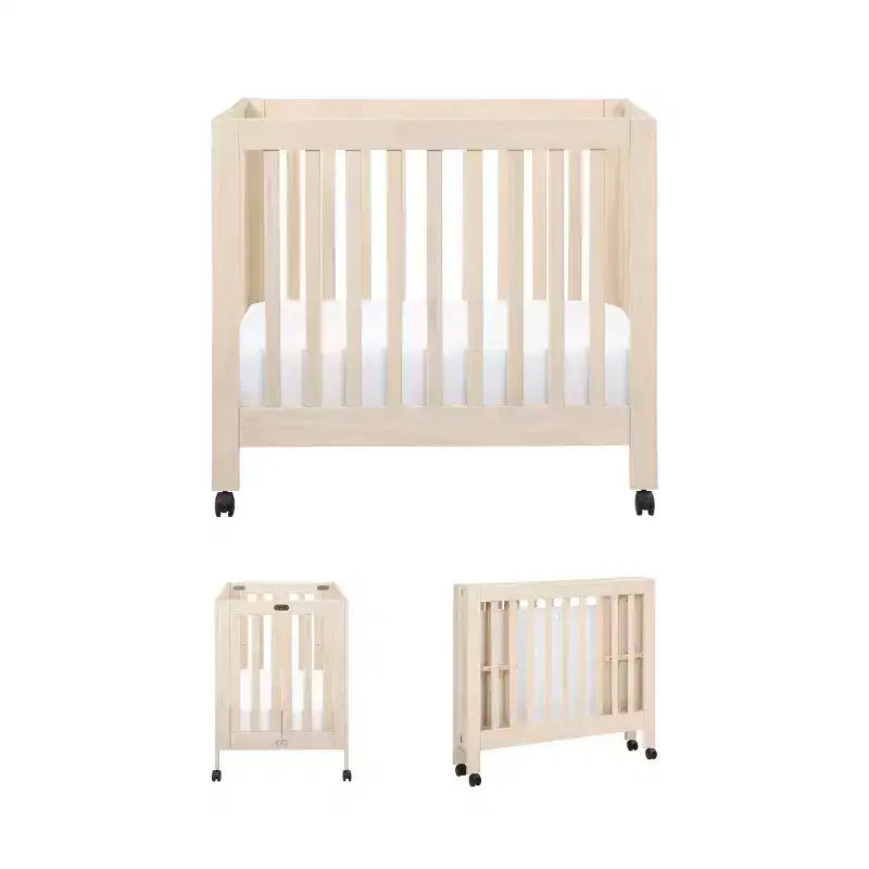 Babyletto Origami Mini Portable Folding Crib with Wheels