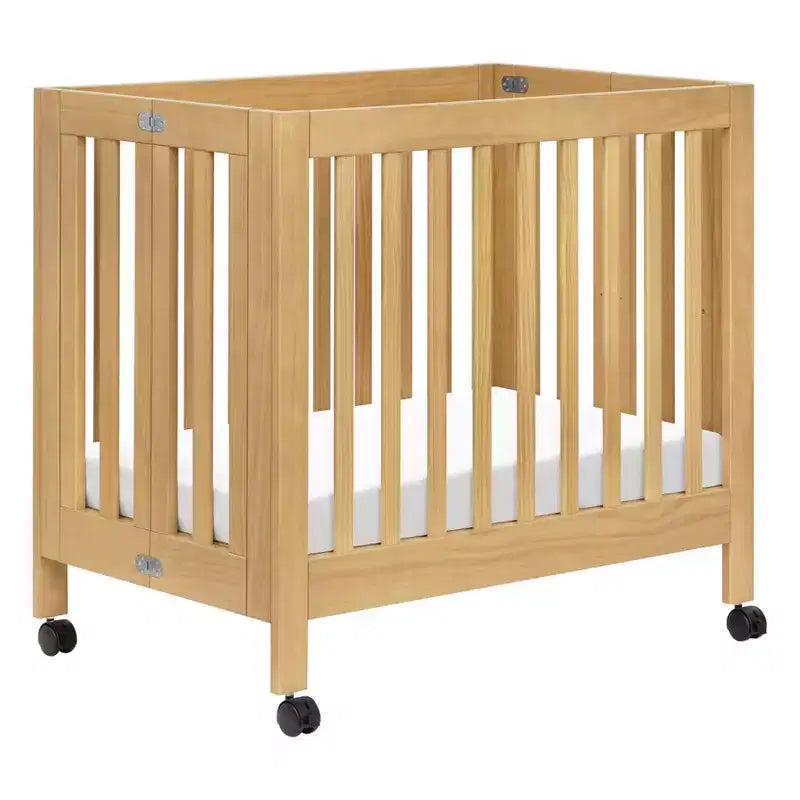 Babyletto Origami Mini Portable Folding Crib with Wheels