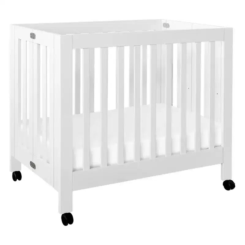 Babyletto Origami Mini Portable Folding Crib with Wheels