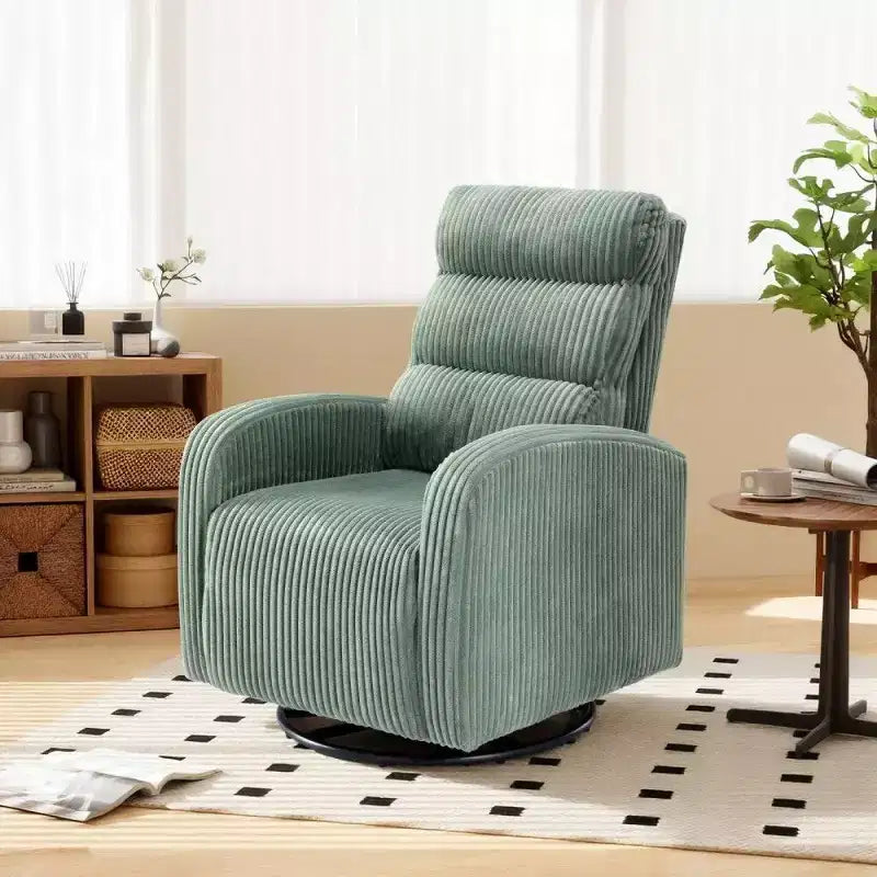 TUYOHW 360 Swivel Rocking Chair,High Back Sofa Chair with Thickened Cushion, Plush Single Seater for Living Room