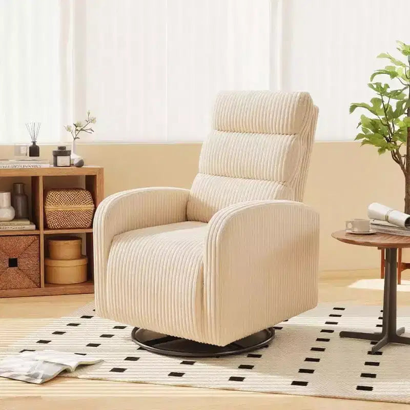 TUYOHW 360 Swivel Rocking Chair,High Back Sofa Chair with Thickened Cushion, Plush Single Seater for Living Room